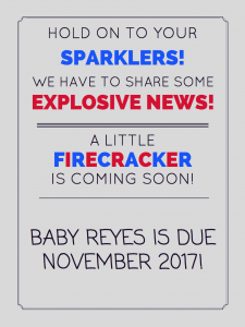 Free printable July pregnancy announcement signs from HealthyPregnancy.com