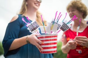 July Pregnancy Announcement Ideas: Red, White and Due!